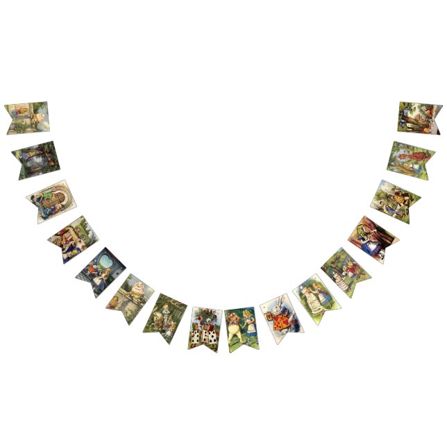 Alice dans des DRAPEAUX de PARTIE d'AMUSEMENT du (Tout)