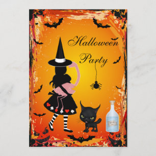 Alice dans des invitations de partie de Halloween