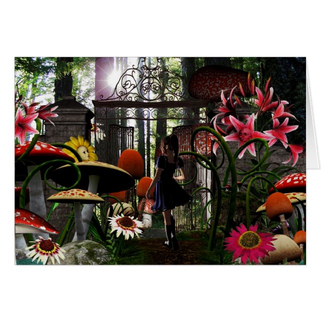 Alice dans la carte du pays des merveilles (Devant horizontal)