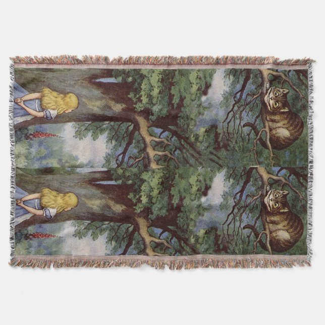 Alice dans la couverture de jet de chat de (Devant)