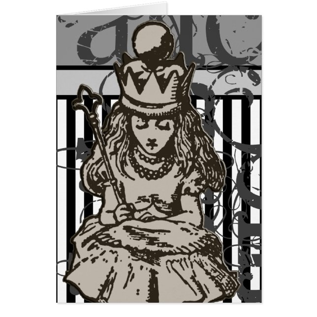 Alice dans la grunge de la Reine Alice du pays des (Devant)