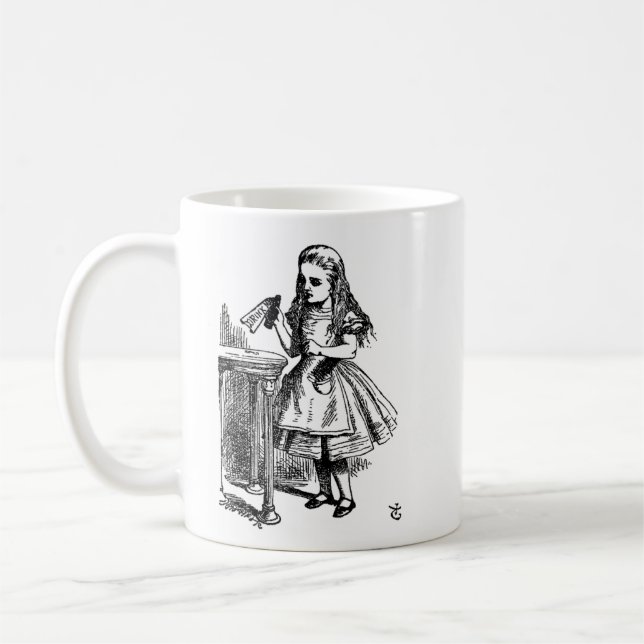 Alice dans la tasse impossible de choses du pays (Gauche)