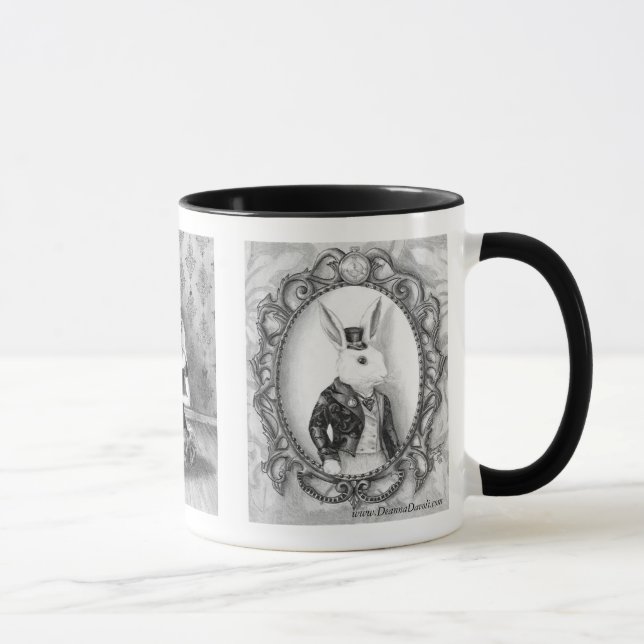 Alice dans le blanc fou Rabbin de tasse de (Droite)