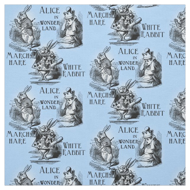 Alice dans le bleu de tissu de textile du pays des (Échantillon)