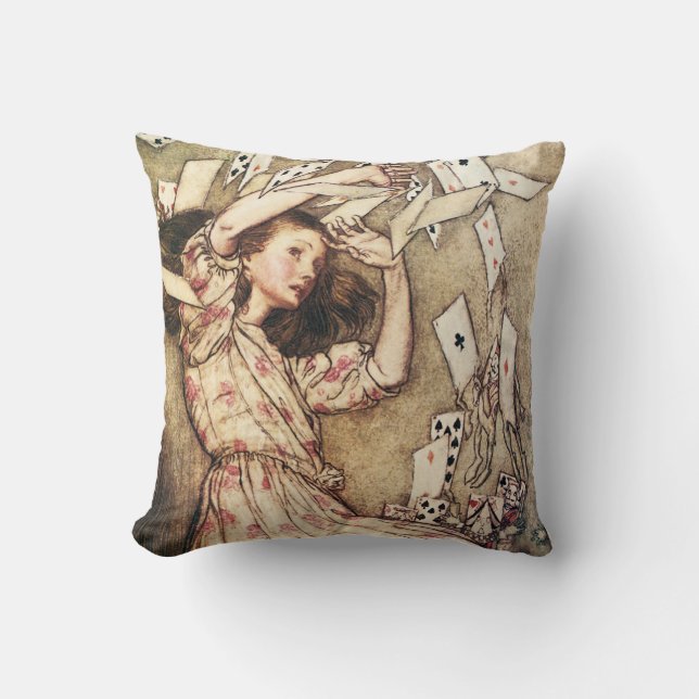 Alice dans le coussin de cartes de vol du pays des (Recto)
