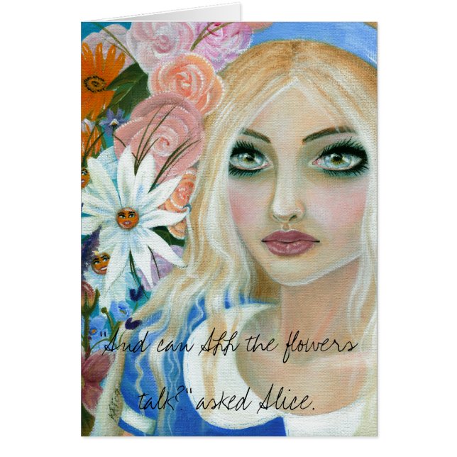 Alice dans le jardin des fleurs vivantes (Devant)