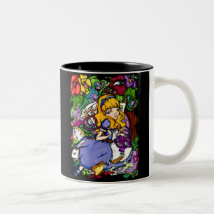 Alice dans le NOIR de tasse du pays des merveilles