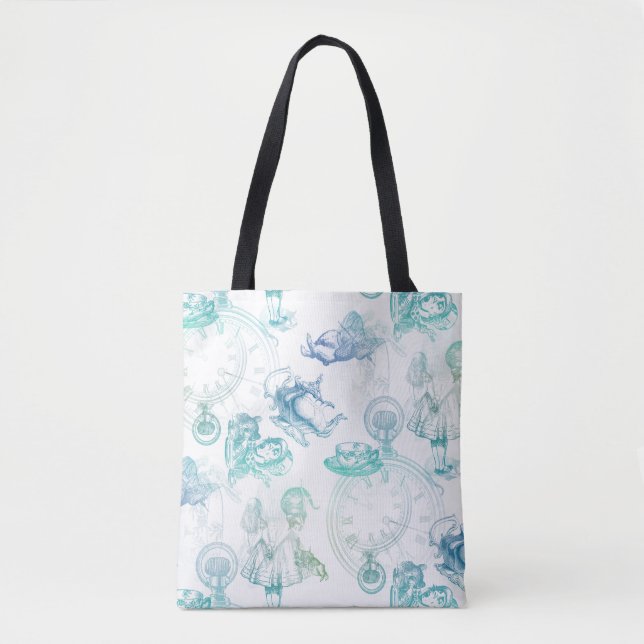 Alice dans le sac fourre-tout à vert bleu de thé (Devant)