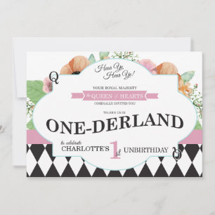 Alice Dans L'Onederland Première Invitation Annive