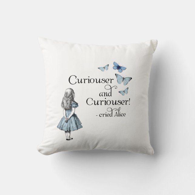 Alice dans un coussin plus curieux de papillons du (Recto)