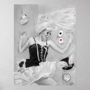 Alice en affiche en baisse du pays des merveilles