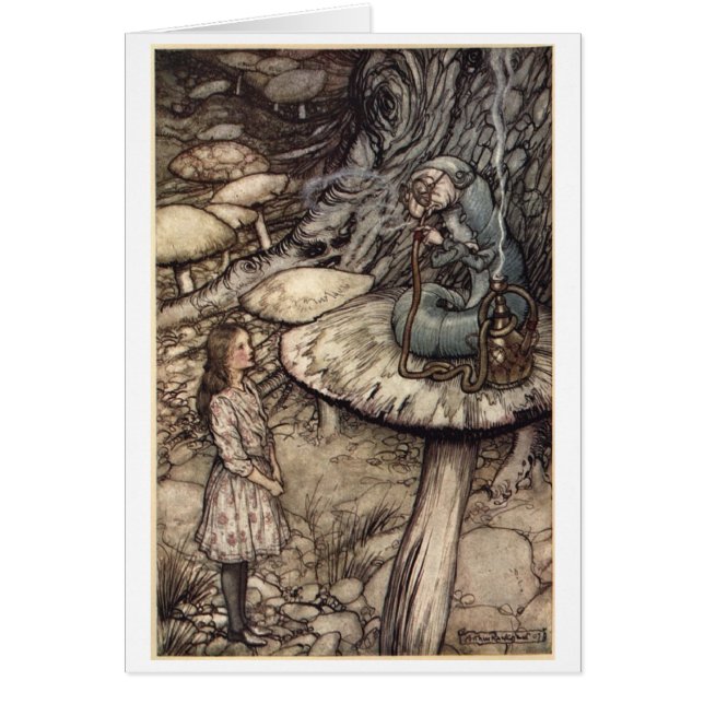 Alice et Caterpillar (blanc à l'intérieur) (Devant)