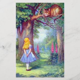 Alice et Cheshire Chat Couleur complète