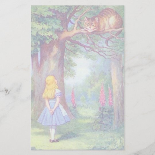 Alice Et La Papeterie De Chat De Cheshire Zazzle Fr