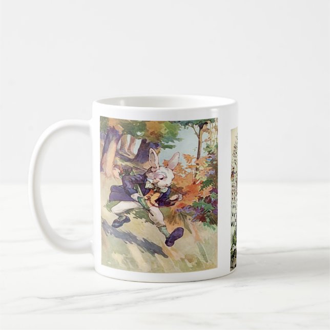 Alice et la tasse de café de ~ de lapin/tasse (Gauche)