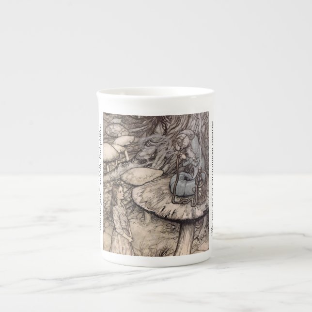 Alice et le Caterpillar Wonderland China Mug (Devant)