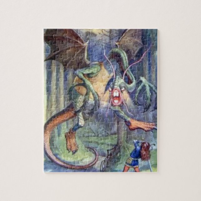 Alice et le puzzle polychrome de Jabberwocky (Vertical)