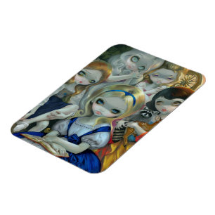 "Alice et les princesses Bouguereau" Flex Magnet