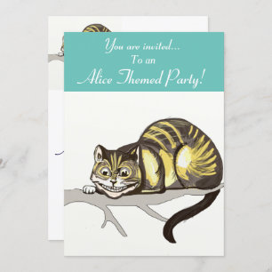 Alice Invitation du parti à thème