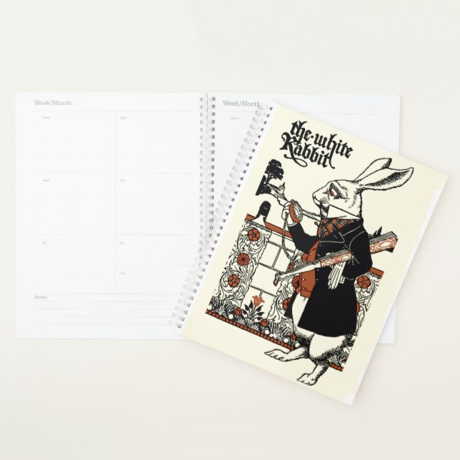 Alice Lapin Blanc Classique Wonderland  (Devant avec enveloppe)