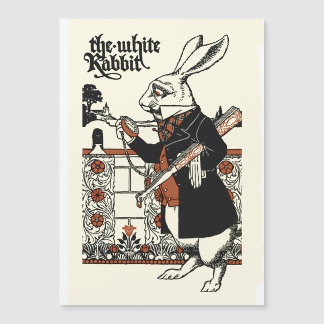 Alice Lapin Blanc Classique Wonderland  (Devant)