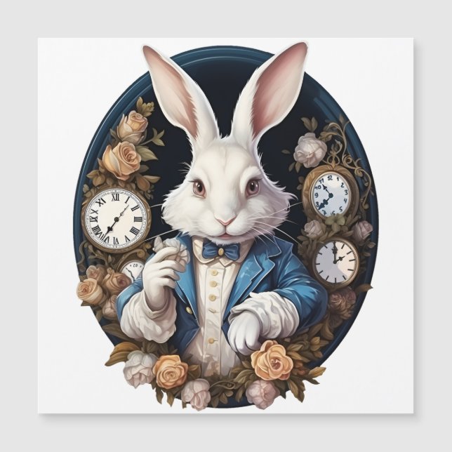 Alice lapin blanc dans Wonderland Montres et rose (Devant)