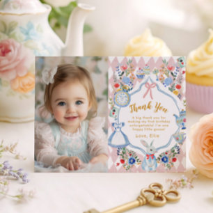 Alice lunatique dans l'Onederland Carte de remerci