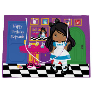 Alice multiculturelle - Buvez-Moi Grand Sac Cadeau