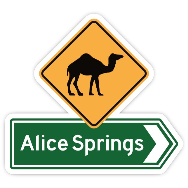 Alice Springs, Autocollant du Territoire du Nord (Alice Springs Northern Territory Sticker)