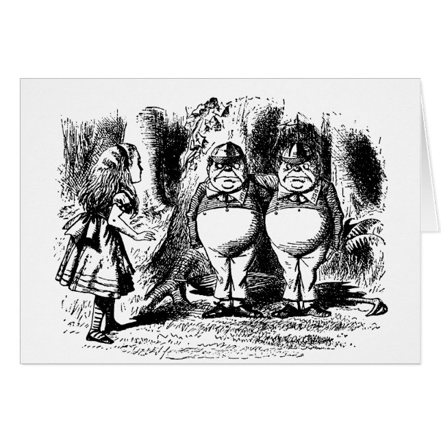 Alice vintage au pays des merveilles, Tweedledum T (Devant horizontal)
