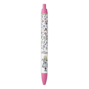 Alice vintage dans le stylo de motif de fleur du