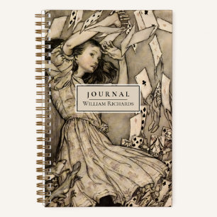 Alice Wonderland Art personnalisé Journal pointill