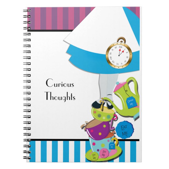 Alice Wonderland Tea Party Carnet Journal (Devant)