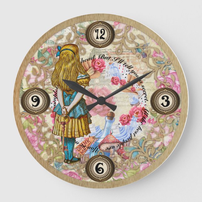 Alices Aventures Dans Wonderland Horloge (Recto)