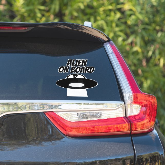 ALIEN À BORD DE VOITURE GROG DECAL STICKER (Côté voiture)