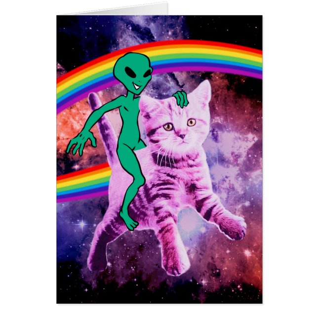 Alien à bord d'un chat (Devant)
