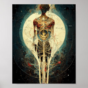 Alien Anatomie 1 Science Fiction Art Poster