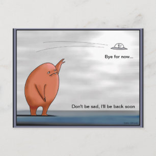 Alien au revoir - Carte postale