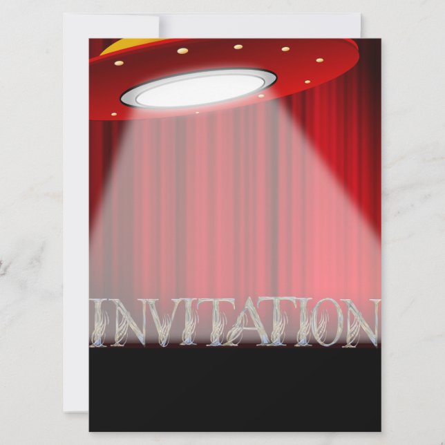 Alien conceptuel UFO Invitation de la partie surpr (Devant)