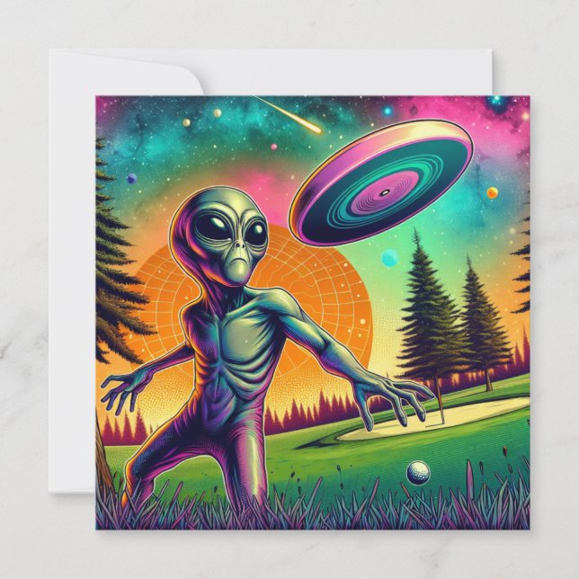 Alien Disc Golf avec Planet Background (Devant)