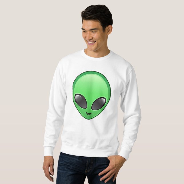 alien emoji  sweatshirt (Devant entier)
