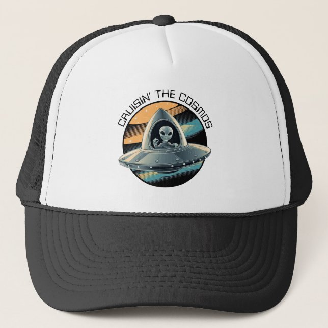 Alien en Casquette de vaisseau spatial (Devant)