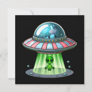 Alien enlevant une vache
