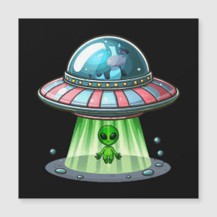 Alien enlevant une vache