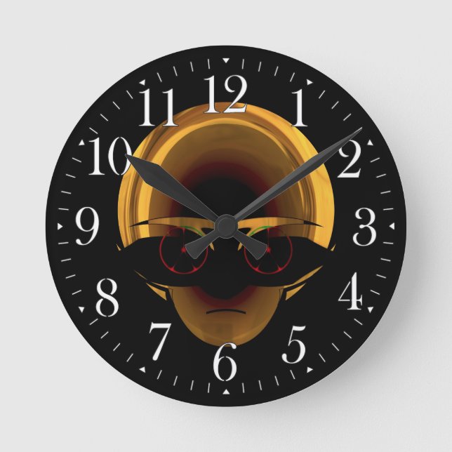 Alien Espace Pilote Amusant Sci-fi Mur Horloge (Recto)