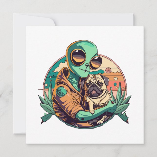 Alien et Pug (Devant)