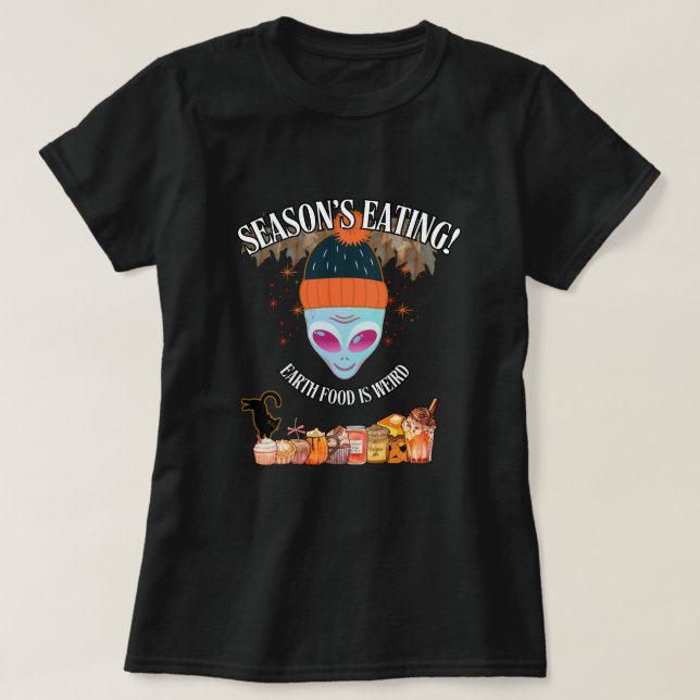 👽 Alien Fall Feast T-Shirt  (Design devant)