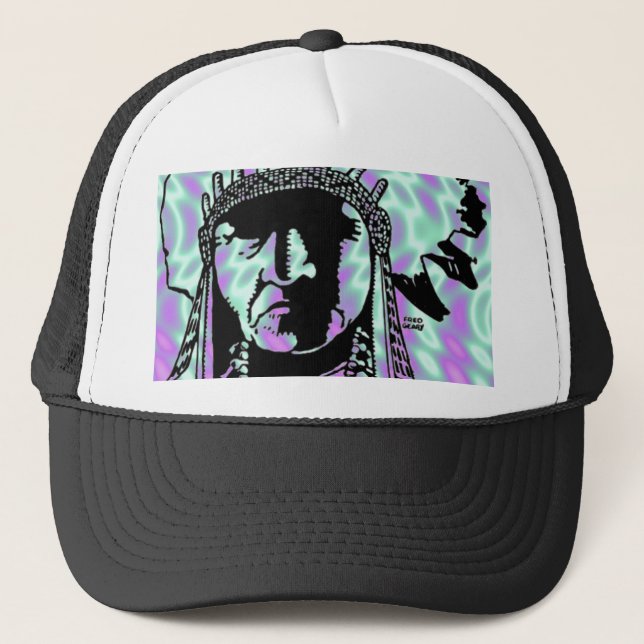 Alien Green, Casquette indien (Devant)