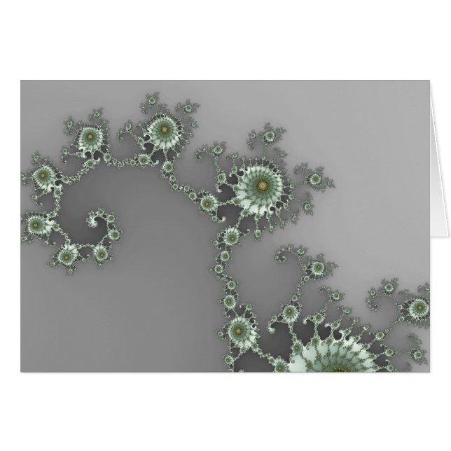 Alien gris - Carte Fractale (Devant horizontal)