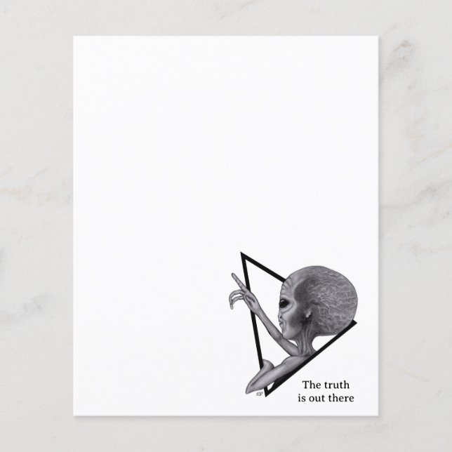 Alien gris, la vérité est là (Devant)